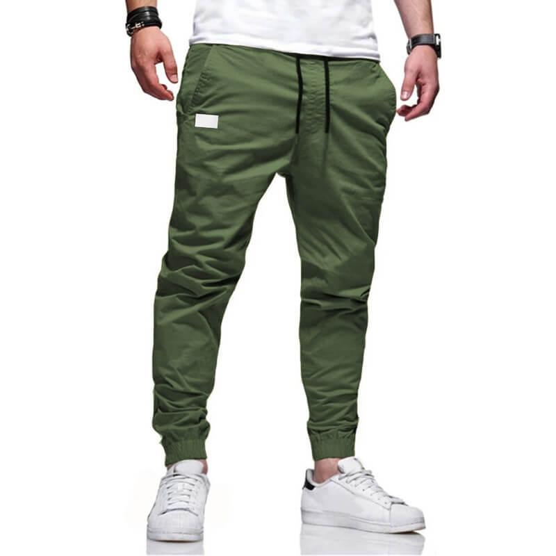 đ 50% RABATT NU! đ Herr Casual Joggers â Dragsko Elastisk Midja, Slim Fit & Hög Stretch â Perfekt För Alla Ă
rstider đ§ïž