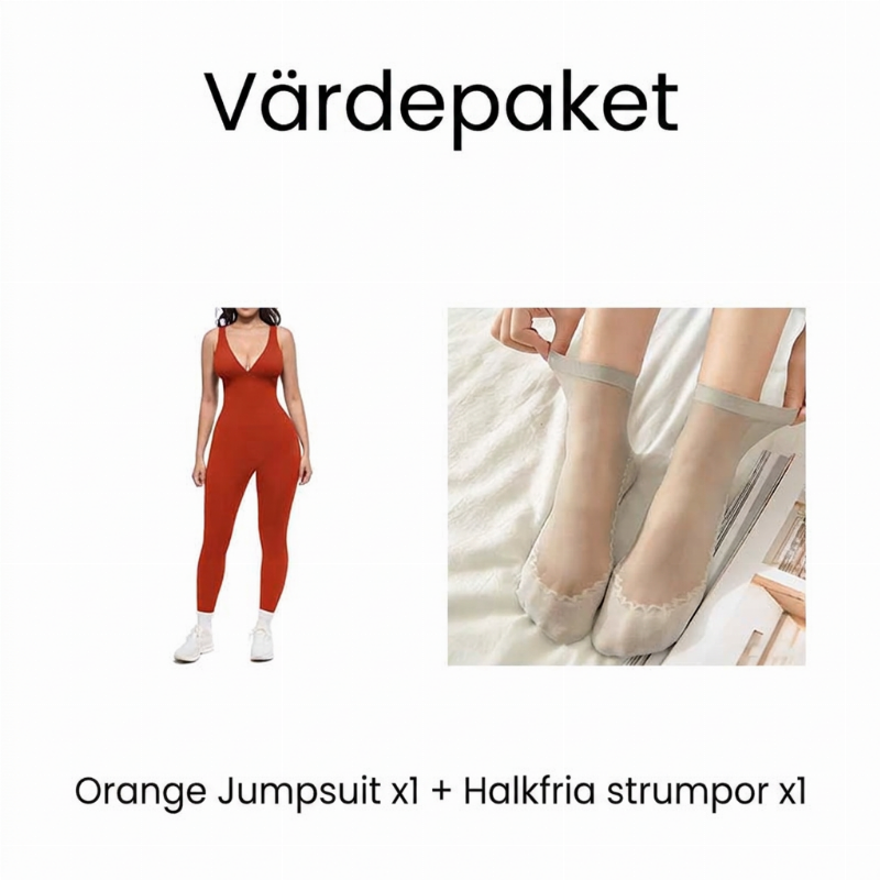 đ„łHEFTIG REA 2026đ„łđĂVER 50 000 SĂ
LDA EXEMPLAR!đ”â€ïž 35% RABATT! Heltidselasticerad jumpsuit med V-ringning för trĂ€ning och yoga