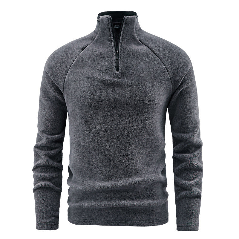 đ Nyhet! đ Varm pikĂ©tröja för mĂ€n i polarfleece med stĂ„ende krage â mjuk, vĂ€rmande och perfekt för kalla höst- och vinterdagar. âš