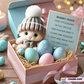 💖Handmade Mini Bunny Hug Cute Easter Gift🐇🎁
