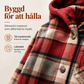 🔥50 % rabatt🔥⏰Klassisk, mysig rutig damjacka med huva🧥