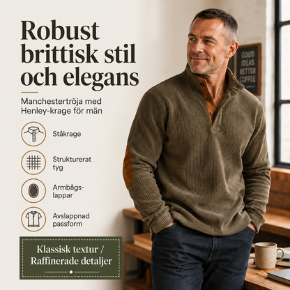 Mäns Utomhus Casual Stand Collar Långärmad Tröja