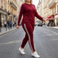 ⚡Tvådelad träningsoverall för damer – set med långärmade plagg, bekväm och snygg för både träning och fritid 🧥✨