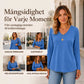 ✨ Ny kollektion 💎 Avslappnad dam-T-shirt med V-ringning och långa ärmar – bekväm basplagg för vardagen
