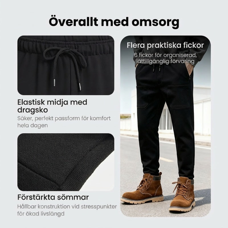 🔥HET FÖRSÄLJNING 50% RABATT🥰 MultiPants - slitstarka cargobyxor med hög stretch och flera fickor