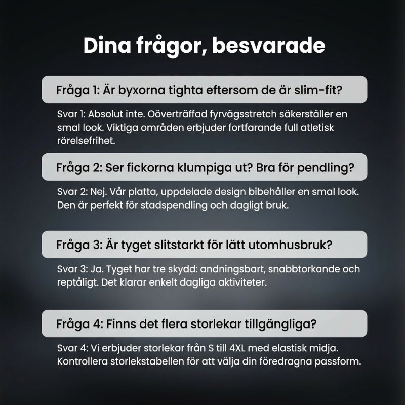 🔥HET FÖRSÄLJNING 50% RABATT🥰 MultiPants - slitstarka cargobyxor med hög stretch och flera fickor