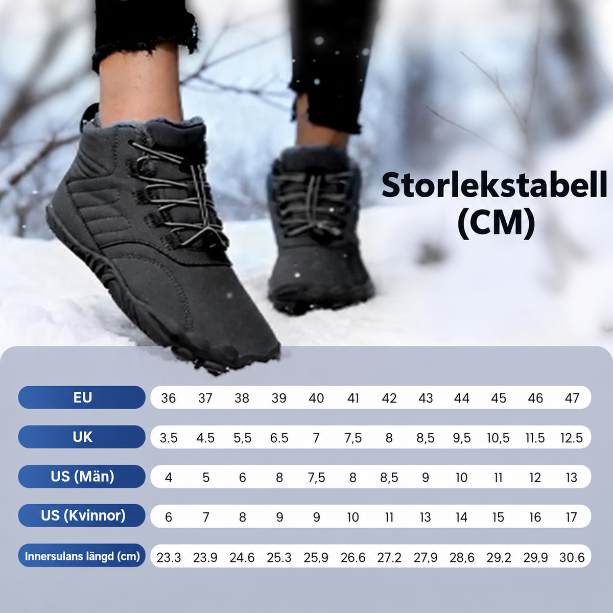 🔥 Halkfria, vattentäta snökängor (unisex)