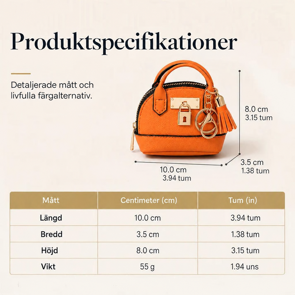 🌸 50 % RABATT JUST NU! 🌸 Mini-väska i form av ett snäckskal, nyckelring, PU-läder, läppstift, myntficka