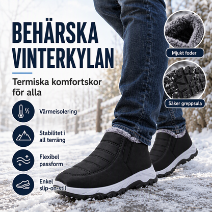 Nya ankomster❄️ Isolerade stövlar med bred tå – perfekta för äldre och aktiva