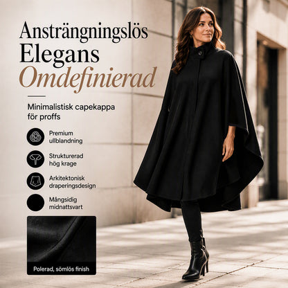 🧥 50 % RABATT |Elegant kappa med stående krage för kvinnor