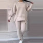 👚 Avslappnat Set med Sweatshirt och Leggings för Kvinnor - Mjukt och Andas Material för Vardag och Träning 🏃‍♀️💫