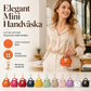 🌸 50 % RABATT JUST NU! 🌸 Mini-väska i form av ett snäckskal, nyckelring, PU-läder, läppstift, myntficka