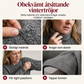 Stickad tröja med flätmönster och V-ringning för dam – långärmad, mjuk och varm