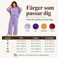Set med halvärmad topp i sammet och byxor med vida ben för damer