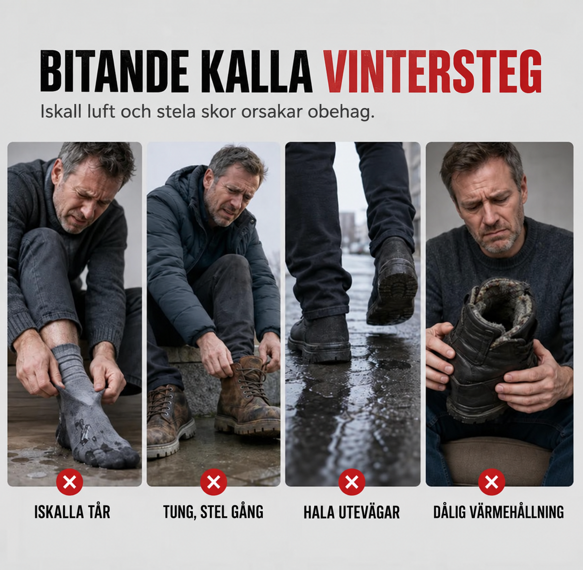 Vattentäta slip-on-skor för män – vintermodell med fleecefoder, halkfri mjuk sula och ovandel i bomullstyg; varma och bekväma skor för seniorer
