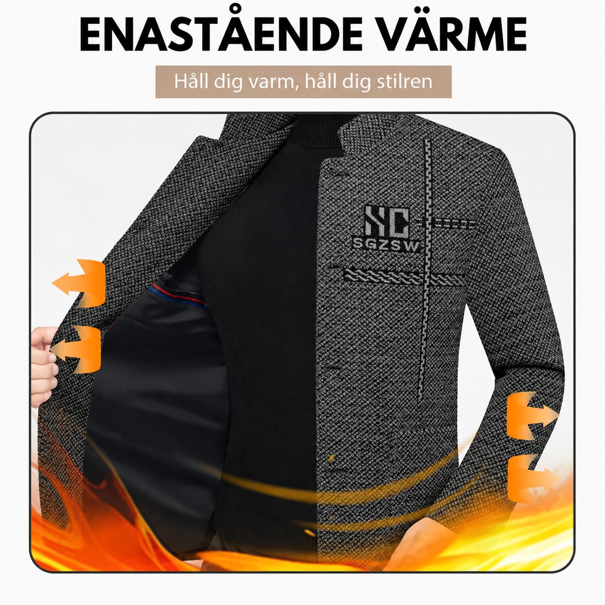🧥 50% REA NU! ⏰ Herr Vardagsrock - Mjuk & Lång, Perfekt för Avkoppling efter Jobbet 🚚 FRI FRAKT