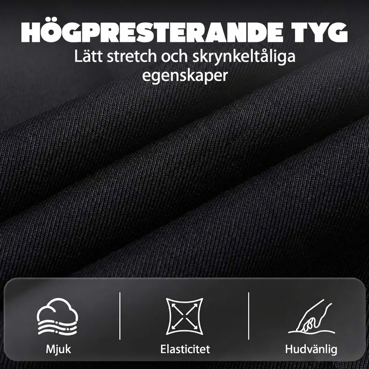 Herrbyxor med klassisk passform – lätta, stretchiga och avslappnade