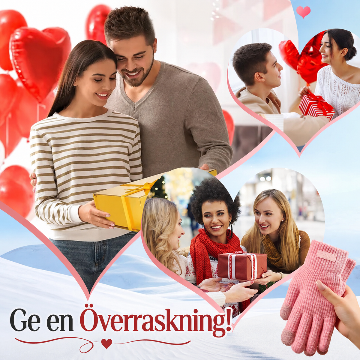 🧤Funktionella & eleganta handskar – Kompatibla med pekskärm och håller värmen!