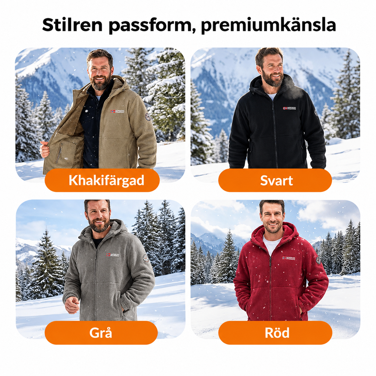 🎁2026 Nyheter 50% RABATT💥2026 Uppgraderad Unisex Hooded Casual Grafen Värmeisolerad Jacka (med innerfickor)