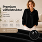 Mjuk Waffelstickad Tröja med Krage – Andas Material, Löst Sitty, Perfekt för Hösten