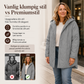 ❄️Vinterjackor med huva och diamantmönstrad quiltning för damer