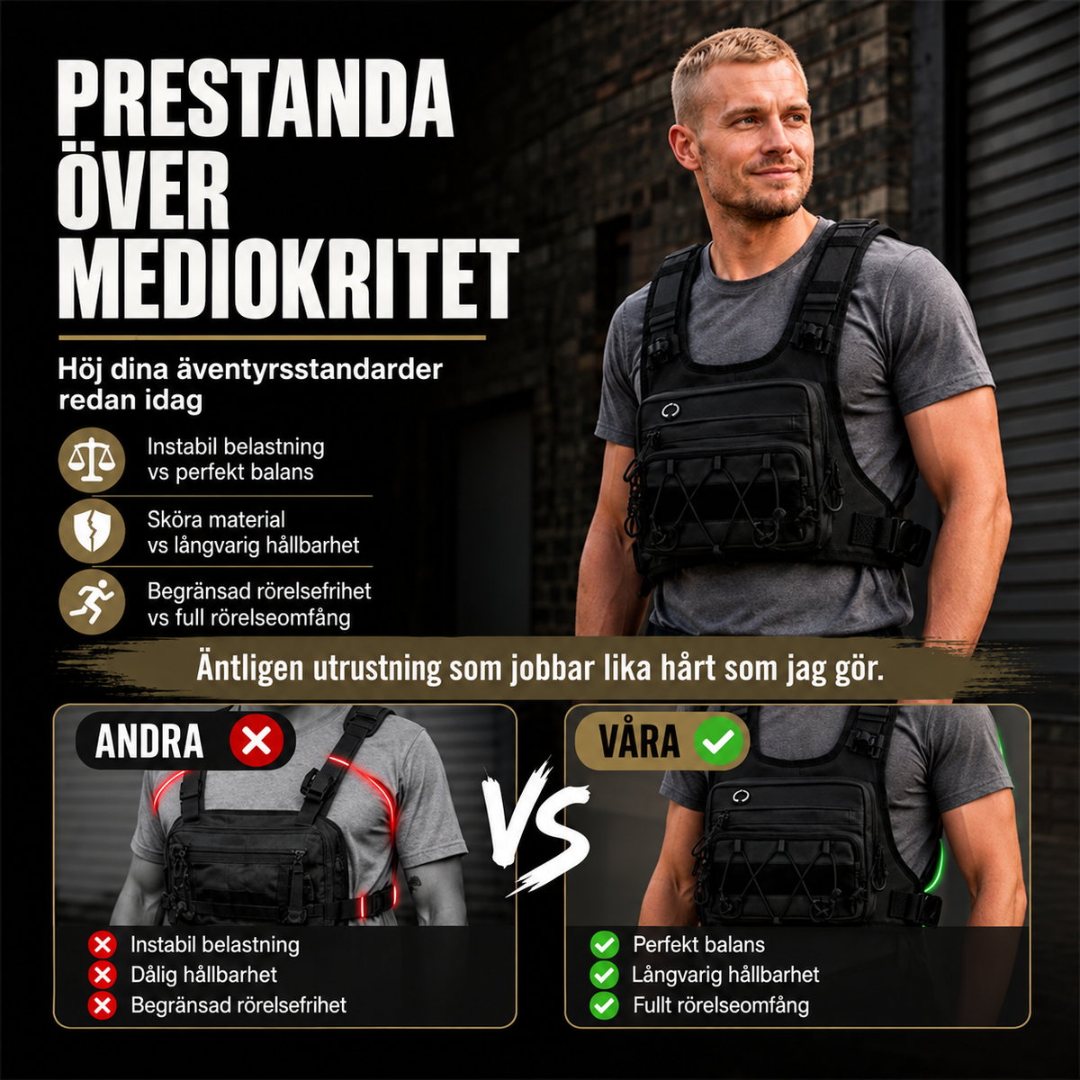 🔥Supererbjudande: 50 % rabatt🔥 Cykelväst med förvaring fram och bak för herrar – förberedd för vätskesystem, 3 l förvaring, ventilerande mesh 🏃