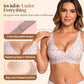 🌷Jelly Wireless Womens Comfortable Wireless Bras Push Up Bralettes Seamless Tshirts Bras Deep V Everyday Bras
