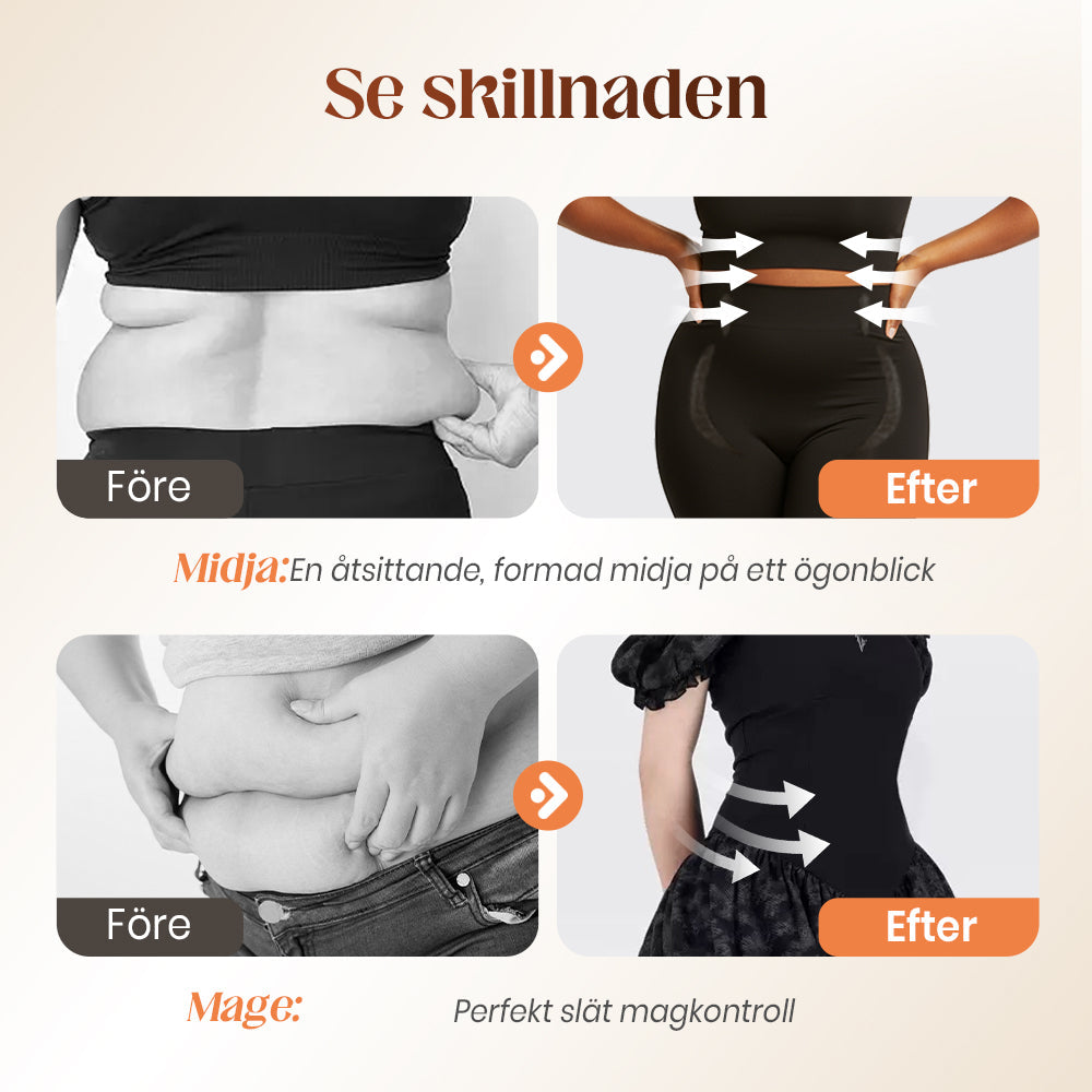 💖Högmidjade, rumpaformande shorts ✨Omedelbara kurvor, bestående självförtroende! 🍑
