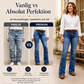🔥50% rabatt!⏰Sista dagen på rean 💃Damernas högmidjade slitna bootcut-jeans