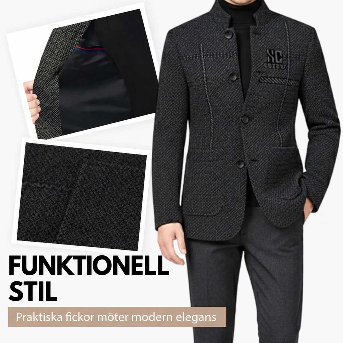 🧥 50% REA NU! ⏰ Herr Vardagsrock - Mjuk & Lång, Perfekt för Avkoppling efter Jobbet 🚚 FRI FRAKT
