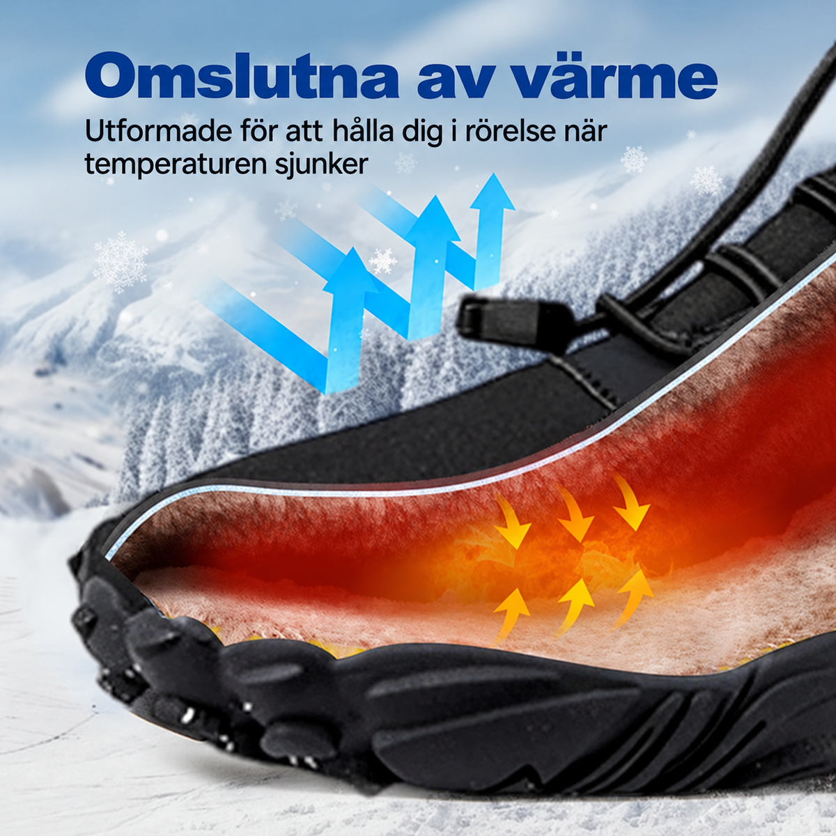 🔥 Halkfria, vattentäta snökängor (unisex)