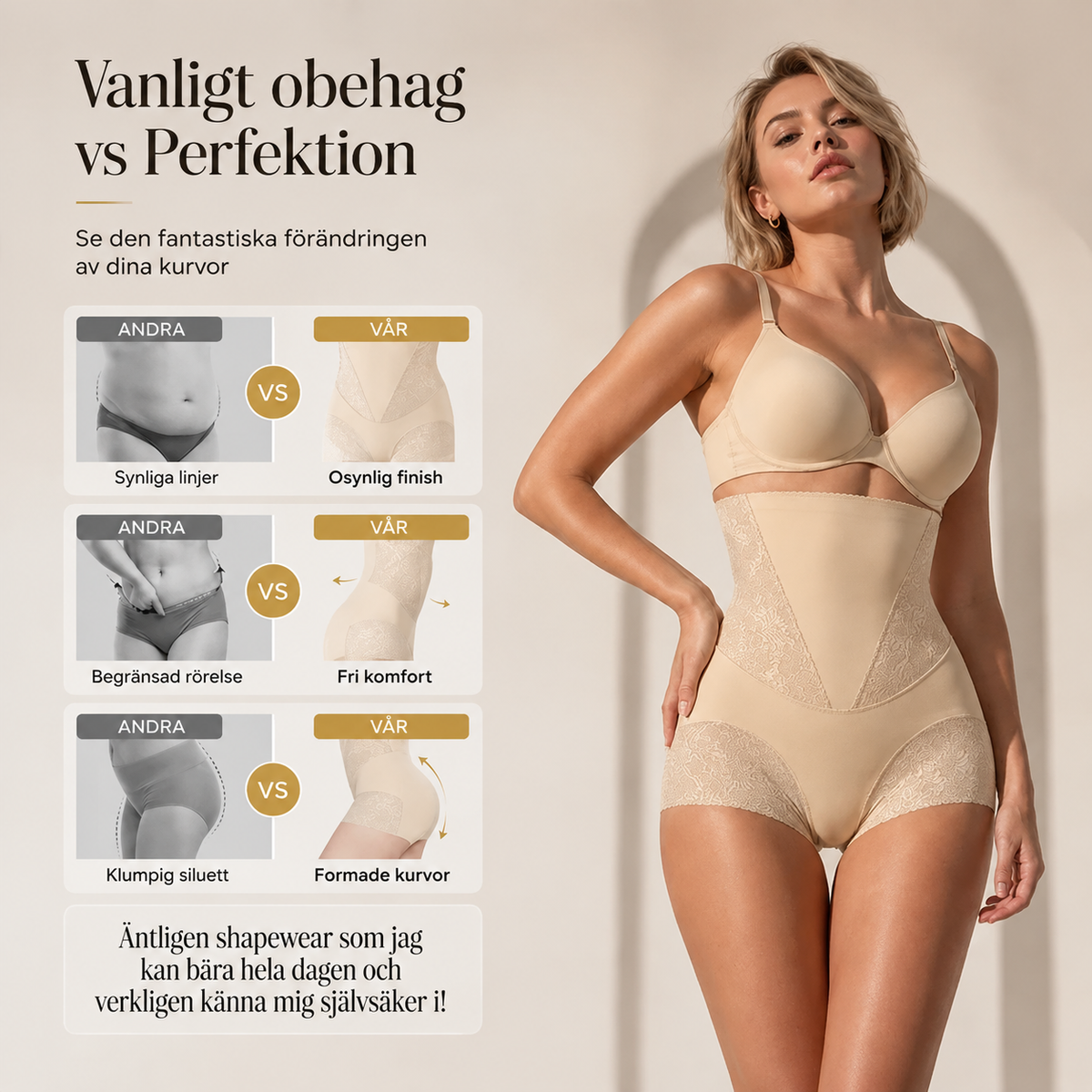🩲Sista dagen på rean – 50 % rabatt⏰Högmidjade trosor för kvinnor med magkontroll