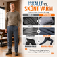 Vindtäta, vadderade termobyxor för män