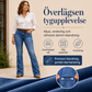 🔥50% rabatt!⏰Sista dagen på rean 💃Damernas högmidjade slitna bootcut-jeans
