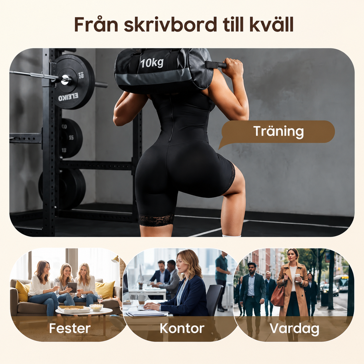 🎁Ny inkommet 50% RABATT💥Dambody med magkontroll och rumplyftning