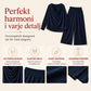 🍂 Velour Set för Dam – Cowl Hals, Vida Ben & Mjuk Elegans för Helg & Vardag
