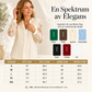 🔥🎁Nyhet 50 % RABATT🔥Långärmad topp med V-ringning och spetsinlägg för damer