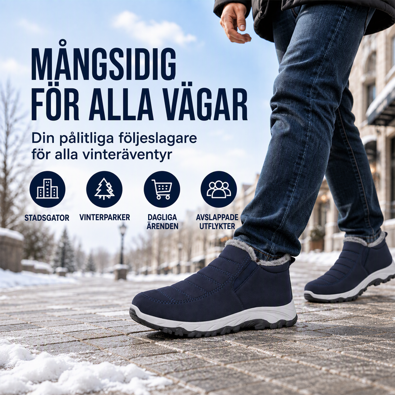 Nya ankomster❄️ Isolerade stövlar med bred tå – perfekta för äldre och aktiva