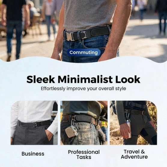 👖 50% RABATT NU! 🔗 Spännlöst Elasticbälte för Män & Kvinnor – Lätt att Använda, Exakt Passform & Ultra-mjuk Komfort ✨