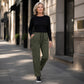 👖 BEGRÄNSAD TID: 50 % RABATT! 💥 Vintage-cargobyxor för dam med fickor – lös passform, andningsbara, justerbar midja ✨