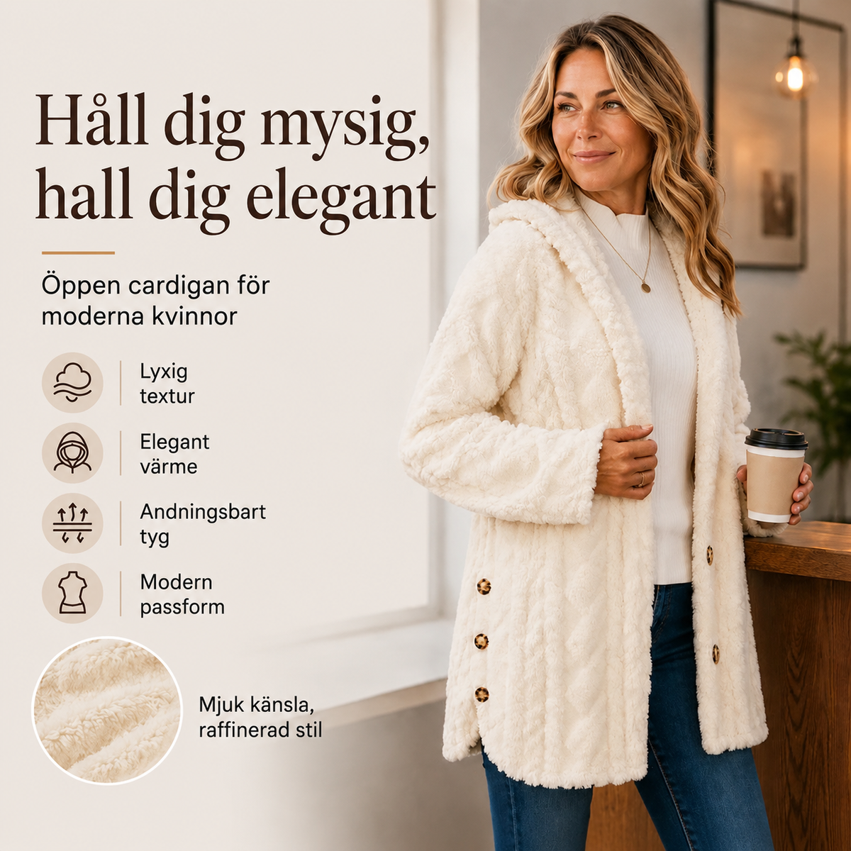 ⏳Tidsbegränsat erbjudande: 50 % rabatt⏰Varm damjacka med huva och rutmönster🎁