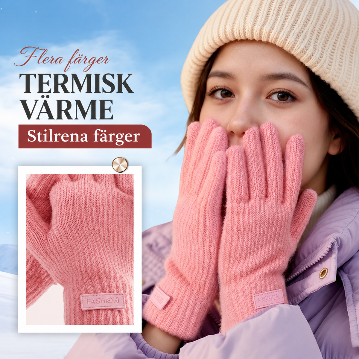 🧤Funktionella & eleganta handskar – Kompatibla med pekskärm och håller värmen!
