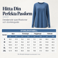 👚🌸 Bästsäljare – avslappnad långärmad topp för damer med rund halsringning