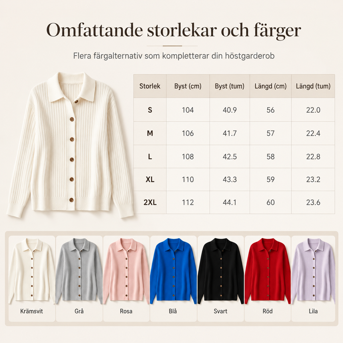 ✨Mångsidig för kontoret och fritiden, många färger och storlekar – damkofta