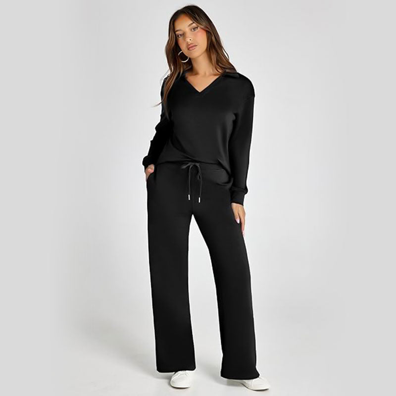 💖2-delade set för kvinnor Outfits Casual långärmade sweatshirts Set