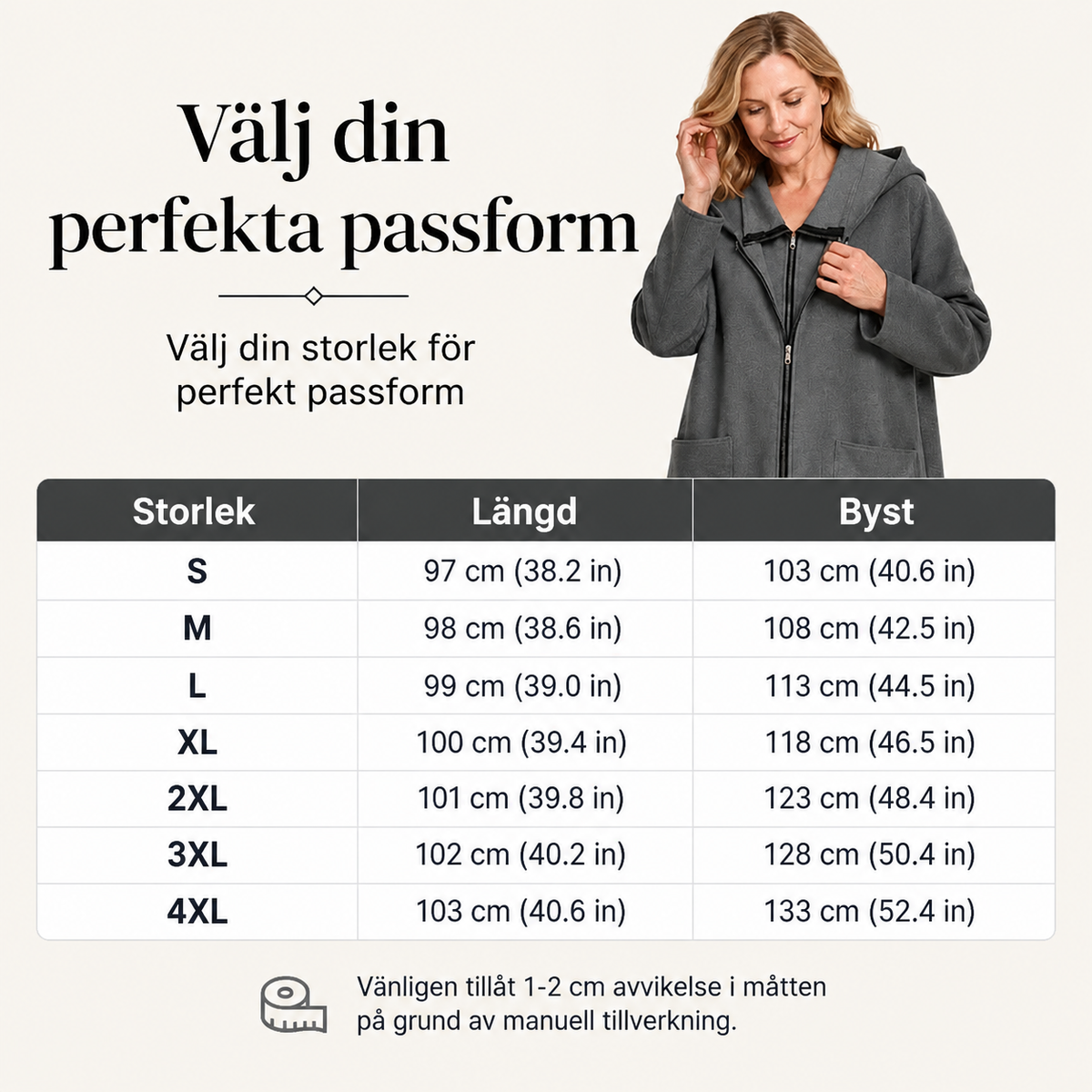 🍂Höstspecial – Endast denna vecka!|Damernas Mysiga Medellånga Huvjacka – Elegant Vardagsjacka för Höst