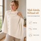 Nya ankomster📦🍂Stilfull poncho med sidoknappar för kvinnor