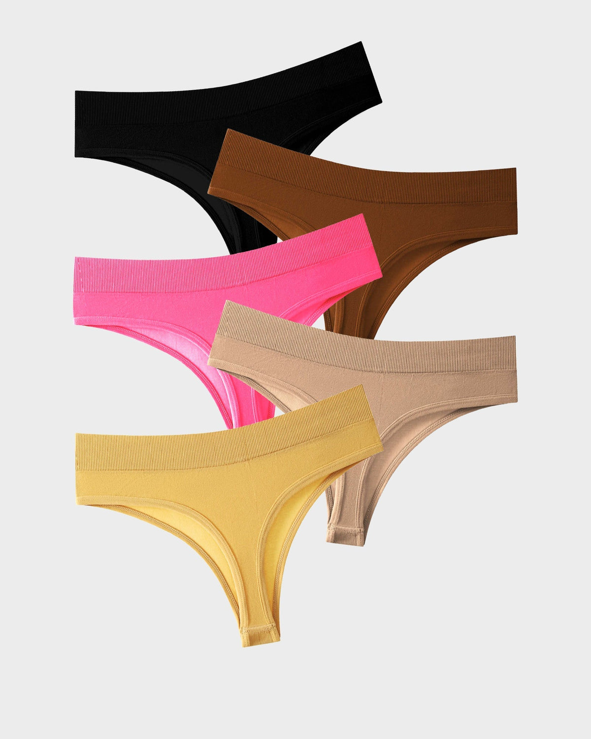 Komfort Sömlösa Sport Thong Trosor Multipack