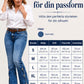 🔥50% rabatt!⏰Sista dagen på rean 💃Damernas högmidjade slitna bootcut-jeans