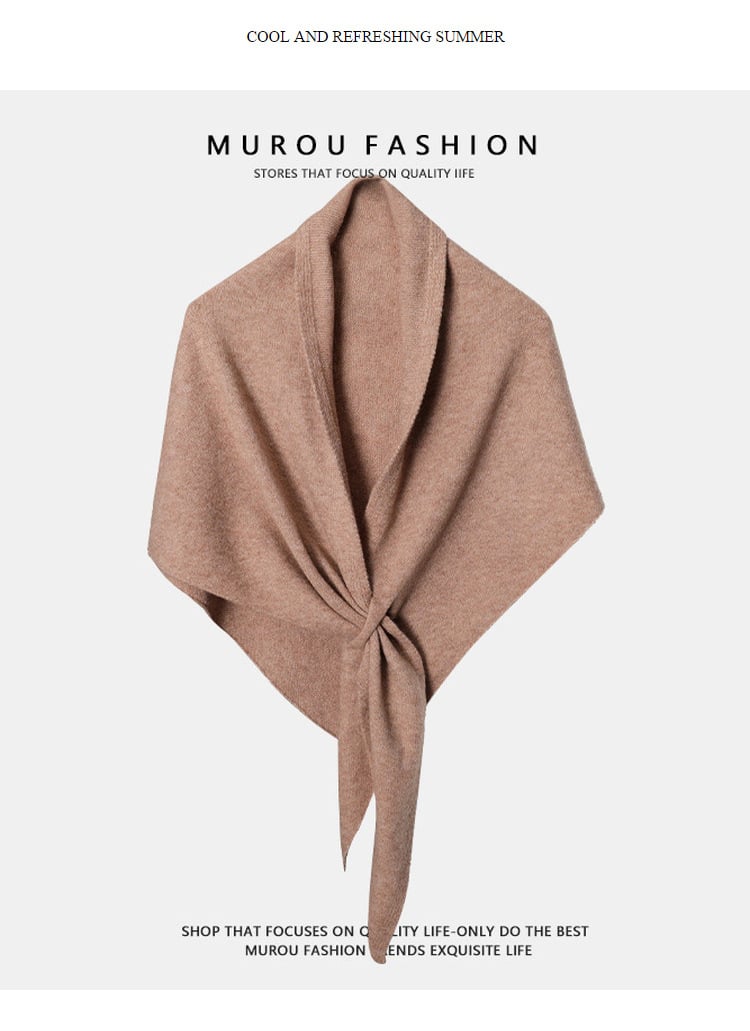 Sista chansen-erbjudande – 40 % rabatt 💖 Enfärgad kashmirhalsduk för dam – en touch av elegans i vardagen! 🍂